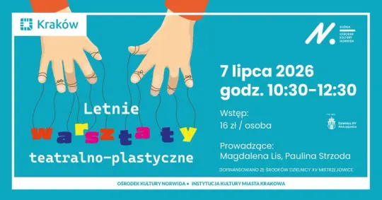 Puszyste marionetki i teatr – wakacyjne warsztaty dla dzieci w Ośrodku Kultury Norwida