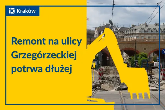 Remont ul. Grzegórzeckiej w Krakowie potrwa dłużej – odkryto poważne uszkodzenia torowiska