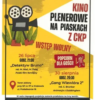 Kino Plenerowe w Krakowie: Dwa familijne seanse pod gwiazdami na Podgórzu Duchackim