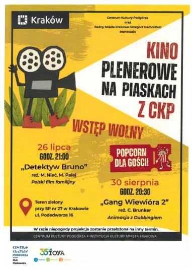 Kino Plenerowe w Krakowie: Dwa familijne seanse pod gwiazdami na Podgórzu Duchackim