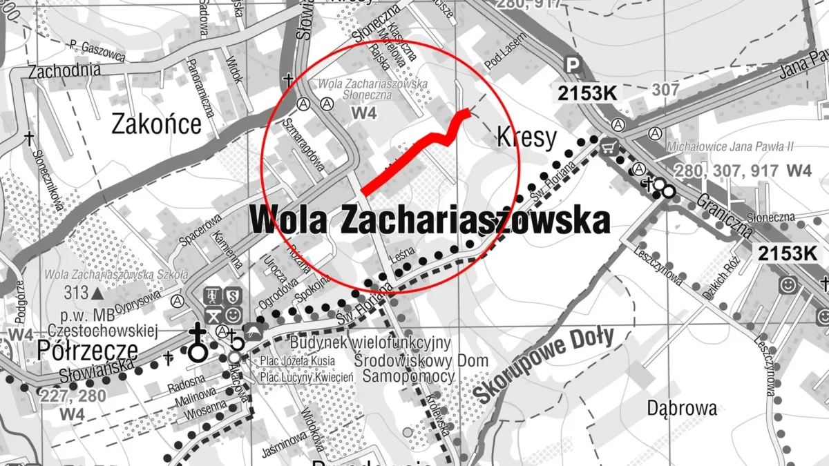 Wola Zachariaszowska: przebudowa ul. Malowniczej od 21 sierpnia – utrudnienia i zamknięcie drogi