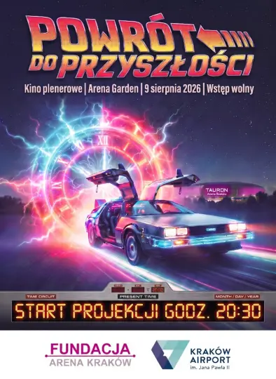 Kino plenerowe w Krakowie: „Powrót do przyszłości” za darmo w Arenie Garden