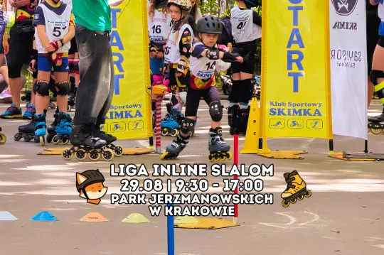 Rolkarze opanują Park Jerzmanowskich w Prokocimiu – zawody Ligi Inline Slalom już w sobotę