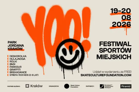 YOO! Festiwal Sportów Miejskich 2026: Dwa dni sportu i sztuki w Parku Jordana