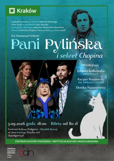 Spektakl „Pani Pylińska i sekret Chopina” już 5 września w Centrum Kultury Podgórza