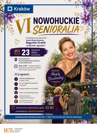 VI Nowohuckie Senioralia: Magda Steczkowska i moc atrakcji dla seniorów