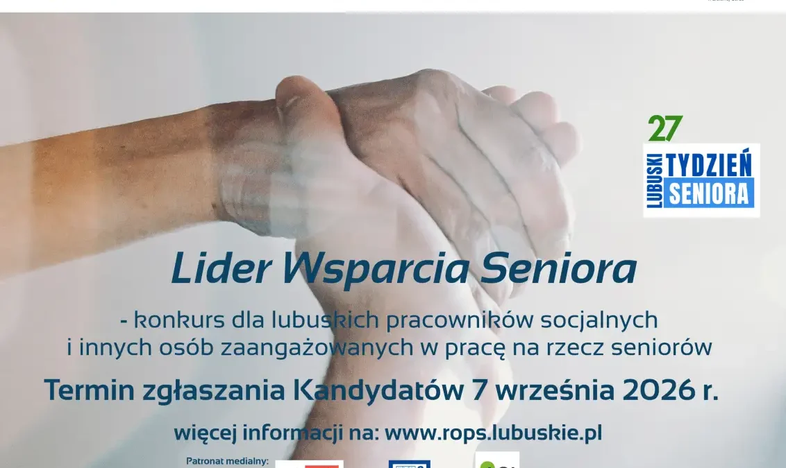 Konkurs „Lider Wsparcia Seniora” – 1000 zł dla działających na rzecz seniorów