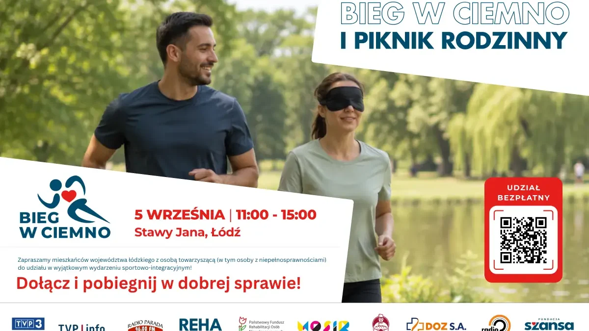 Bieg w ciemno w Łodzi – nietypowa integracja nad Stawami Jana