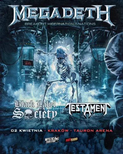 Megadeth zagra w Krakowie w kwietniu 2027 roku