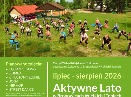 Aktywne Lato w Bronowicach Wielkich i Toniach – bezpłatne zajęcia dla mieszkańców