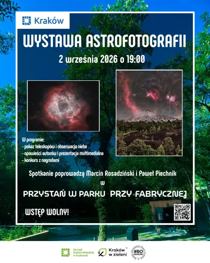 Wieczór z astrofotografią w Parku przy Fabrycznej