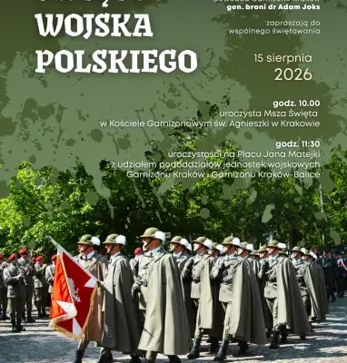 Kraków rozświetli się na biało-czerwono z okazji święta Wojska Polskiego