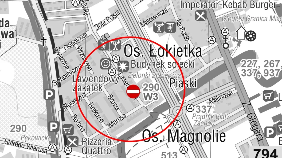 Uwaga kierowcy! Ulica Lawendowa w Zielonkach zamknięta w piątek