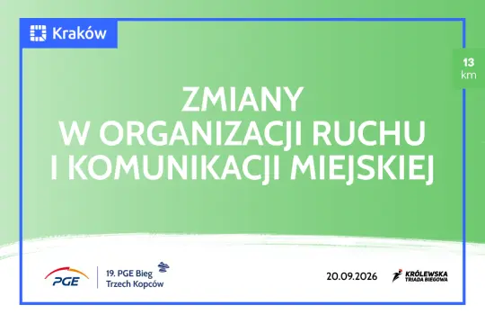 Bieg Trzech Kopców 2026: utrudnienia w Krakowie w najbliższy weekend