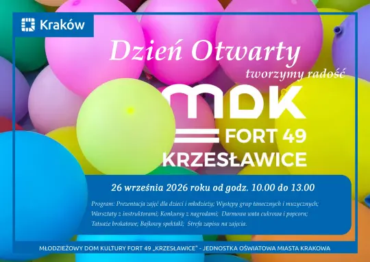 Dzień otwarty w MDK Fort 49 „Krzesławice” – przygoda dla całych rodzin