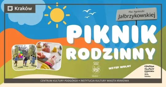 Rodzinny piknik na Placu Agnieszki Jałbrzykowskiej w Podgórzu