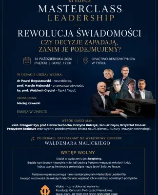 Masterclass Leadership w Tyńcu: Czy sztuczna inteligencja kwestionuje naszą świadomość?