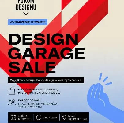 Design Garage Sale na tarasie Forum Designu – wyprzedaż designu i lokalnych perełek