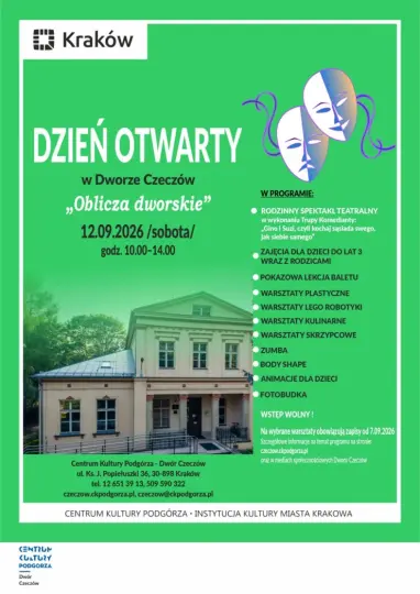 Dzień Otwarty w Dworze Czeczów – „Oblicza dworskie” już 12 września