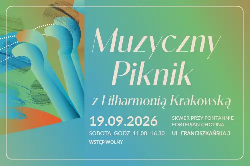 Muzyczny Piknik z Filharmonią Krakowską przy fontannie Fortepian Chopina