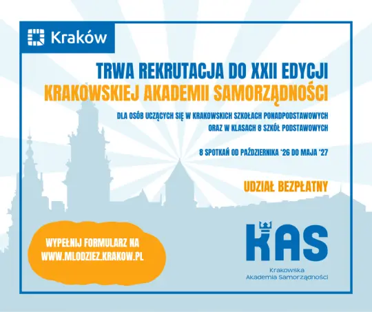Krakowska Akademia Samorządności zaprasza po raz XXII – trwa nabór