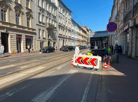 Remont ul. Starowiślnej w Krakowie: pierwszy etap potrwa do końca listopada