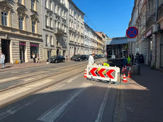 Remont ul. Starowiślnej w Krakowie: pierwszy etap potrwa do końca listopada