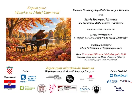 Koncert fortepianowy nad Zalewem Bagry – „Muzyka na Małej Chorwacji” już w niedzielę