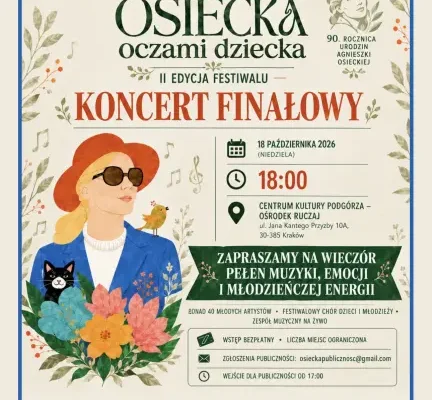 Koncert galowy „Osiecka oczami dziecka” już dziś w Ośrodku Ruczaj