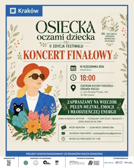 Koncert galowy „Osiecka oczami dziecka” już dziś w Ośrodku Ruczaj