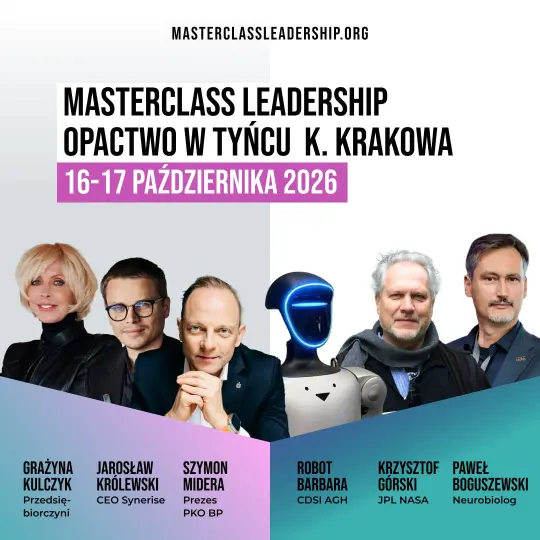 Masterclass Leadership w Tyńcu: NASA, AI i robot humanoidalny w murach tysiącletniego opactwa