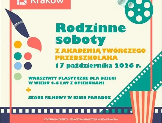 Kraków: warsztaty plastyczne i seans „Czapu, Czipu” dla dzieci w Kinie Paradox