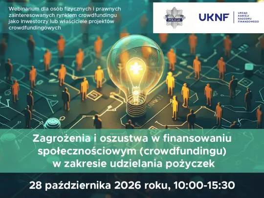 Webinarium KNF: jak nie dać się oszukać w crowdfundingu?