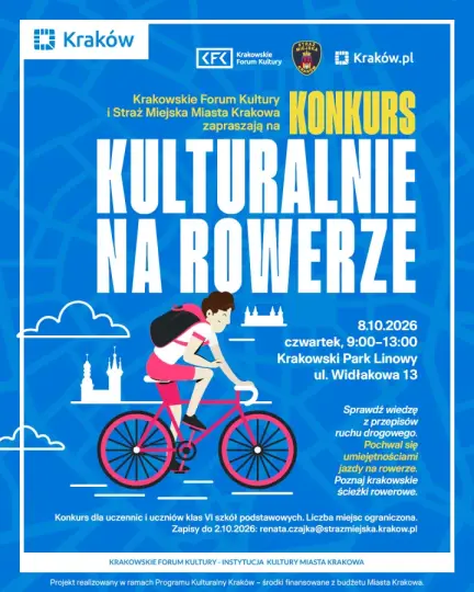 Kraków: uczniowie klas VI zmierzą się w konkursie „Kulturalnie na rowerze”