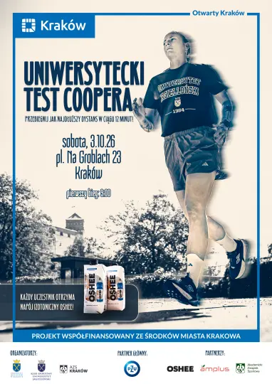 Uniwersytecki Test Coopera w Krakowie – sprawdź swoją wydolność już 3 października